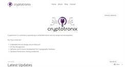 Desktop Screenshot of cryptotronix.com