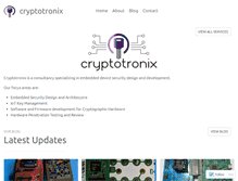 Tablet Screenshot of cryptotronix.com